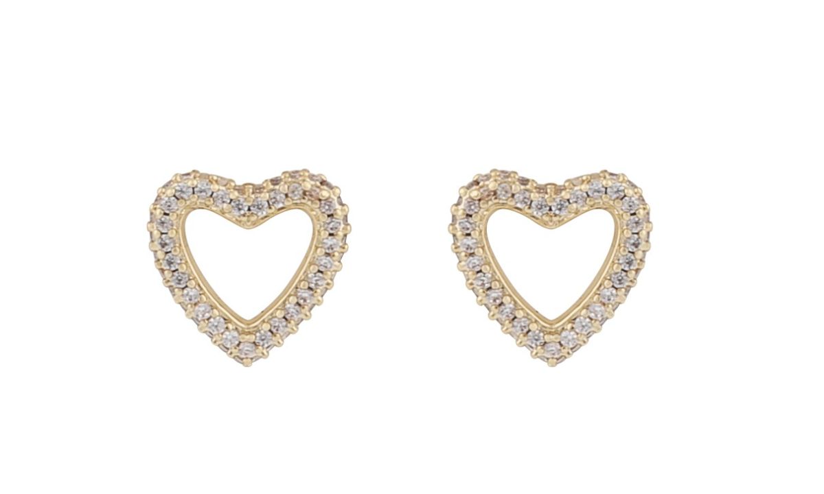 SNÖ Of Sweden Brooklyn kullanväriset sydänkorvakorut 1295-6200 251-ONE