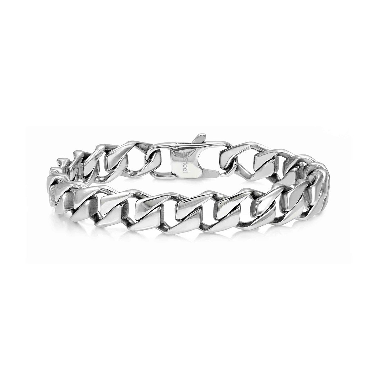 Nomination Bold Steel litteä panssarirannekoru 133207