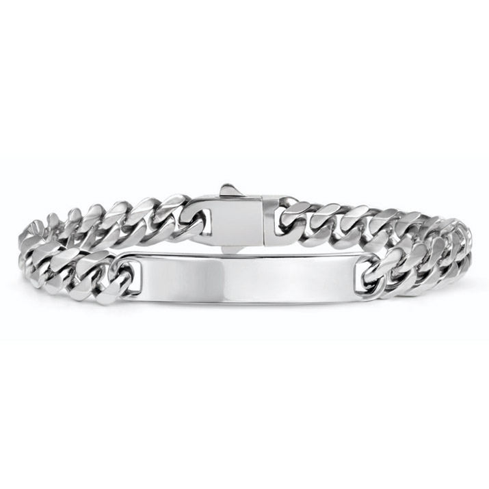 Nomination Bold Steel laattarannekoru 8 mm 133209