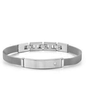 Nomination Sealover link teräsrannekoru zirkonioilla White 135007/001