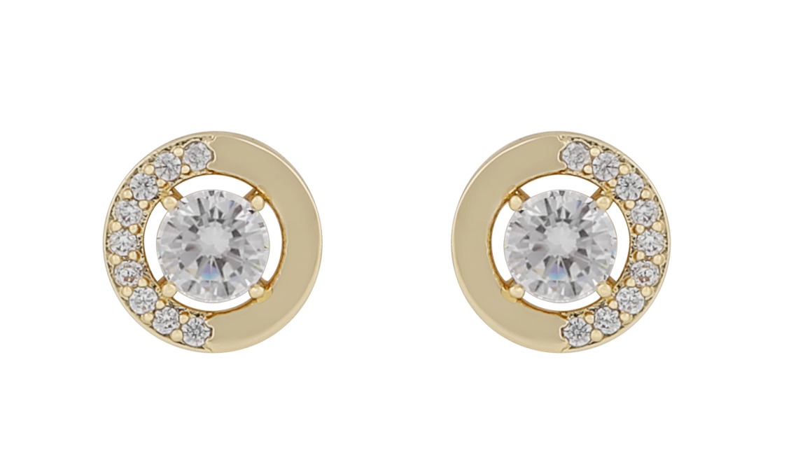 SNÖ of Sweden Ellie stone kulta kirkas korvakorut 1319-6100251