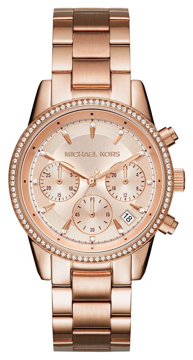 Gold watch womens michael kors clearance