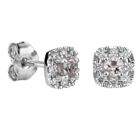 Kohinoor Valerie 143-263V-16MO valkokultaiset morganiitti timanttikorvakorut