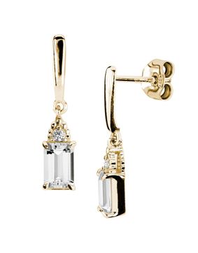 Kohinoor Celeste 0,04 ct topaasi-timanttikorvakorut 143-441KT-04