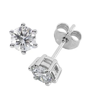 Kohinoor Theia valkokultaiset timanttikorvakorut 0.50 ct 143-460V-100L