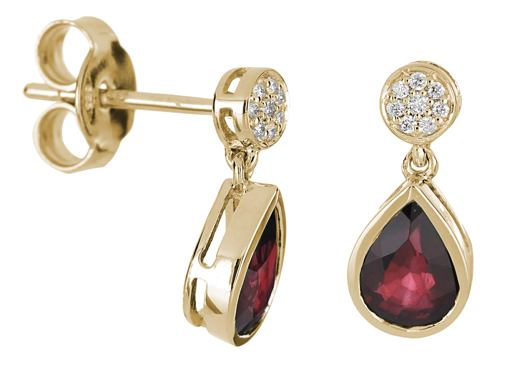 Kohinoor rubiinitimanttikorvakorut 143-9833R