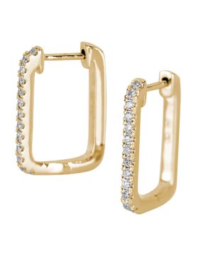 Kohinoor timanttikorvarenkaat keltakulta 143-9852