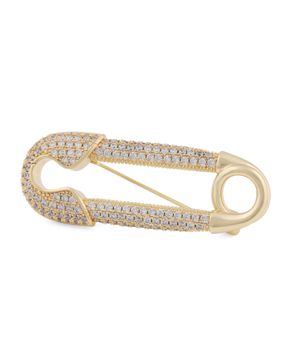 SNÖ of Sweden Stina safety pin rintaneula kullanvärinen/kirkas 1336-9300251