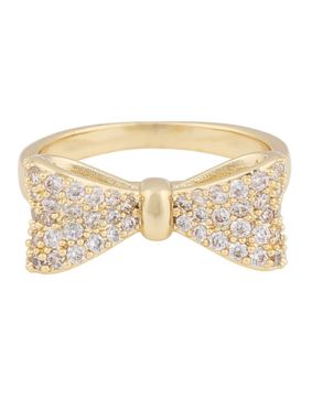 SNÖ of Sweden Stina stone rusettisormus kullanvärinen/kirkas 1336-9100251