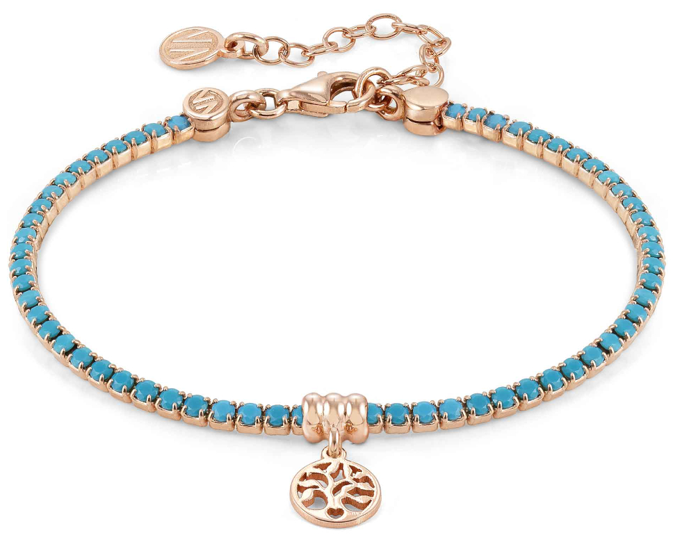 Nomination Chic & Charm rannekoru Ruusukulta turkoosi elämänpuu 148612/032