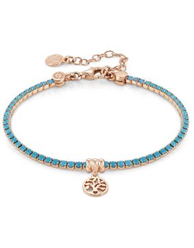 Nomination Chic & Charm rannekoru Ruusukulta turkoosi elämänpuu 148612/032