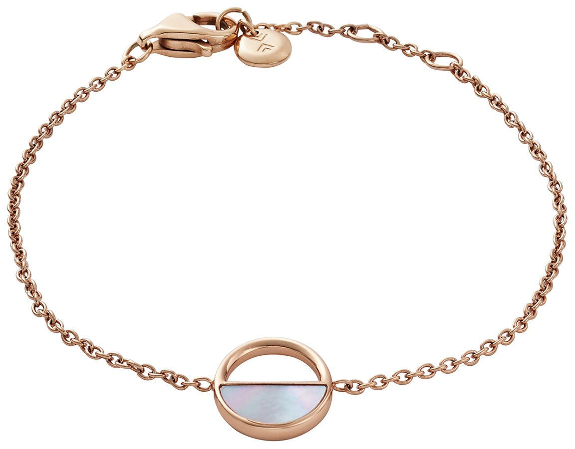 Skagen rannekoru Agnethe Rose-Gold-Tone and Mother-of-Pearl Bracelet SKJ0999791