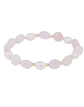 SNÖ of Sweden Hilma joustava rannekoru g/pink 1342-3200375