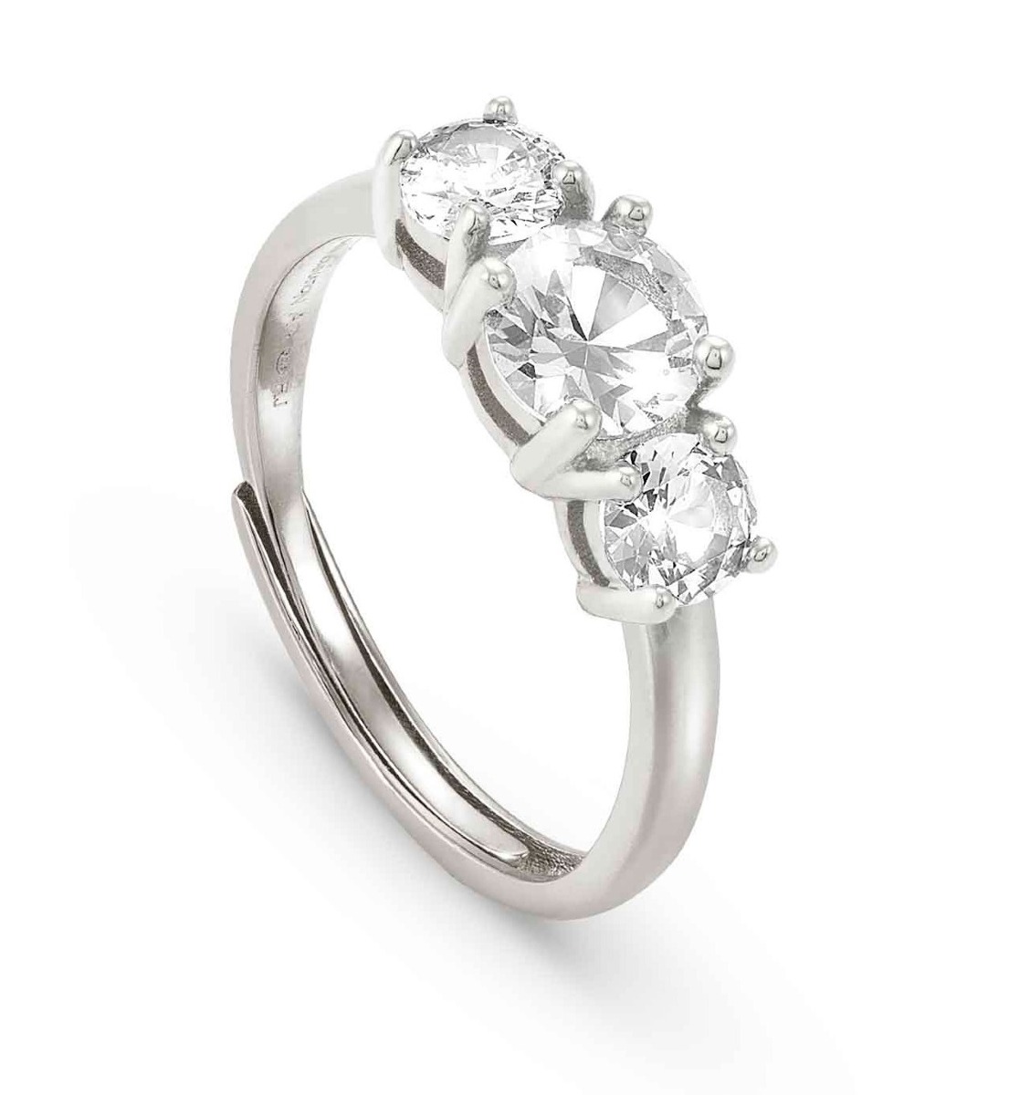 Nomination Color Wave silver kolmikivinen sormus 149815/001