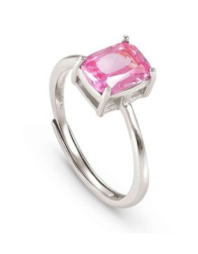 Nomination Color Wawe silver pink sormus yksikivinen sormus 149824/028