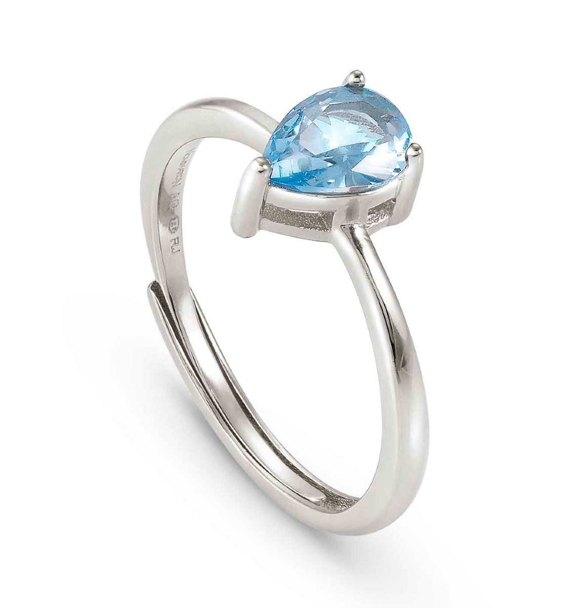 Nomination Color Wave light blue silver yksikivinen sormus 149824/029