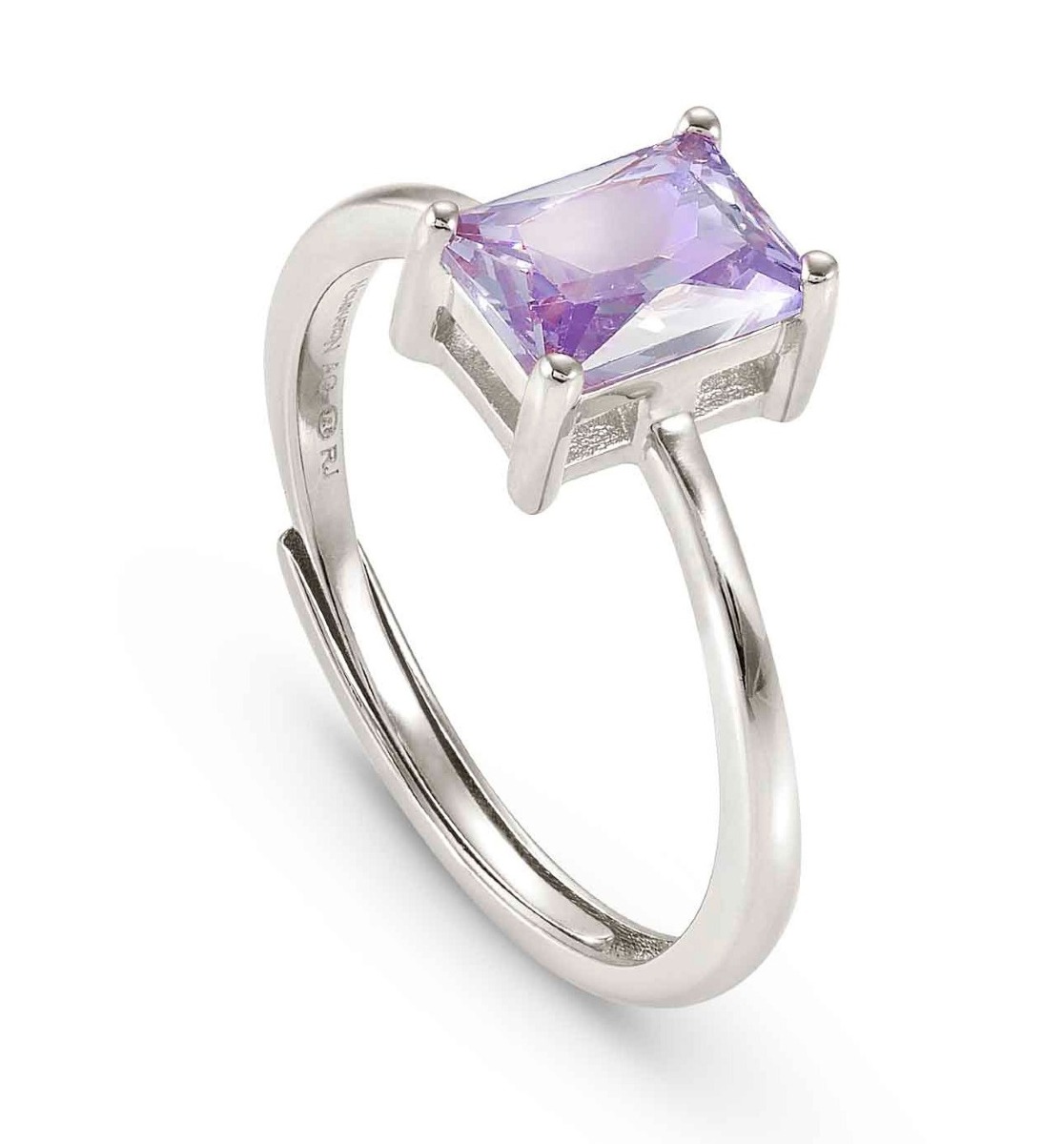 Nomination Color Wave silver lavender yksikivinen sormus 149824/030