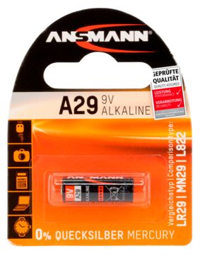 Ansmann alkaliparisto A29 9V