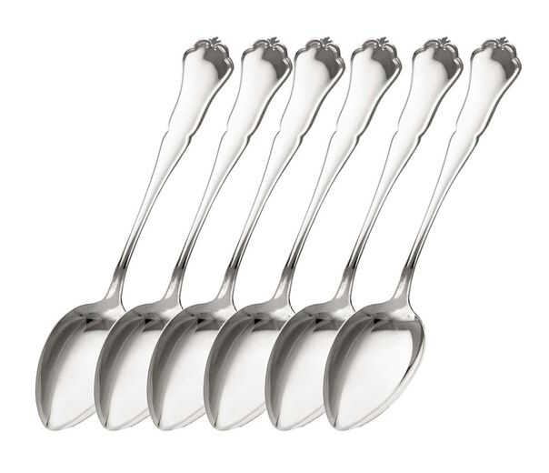 Chippendale hopeiset ruokalusikat 6kpl