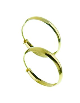 Kultaiset rengaskorvakorut 14mm 152PP