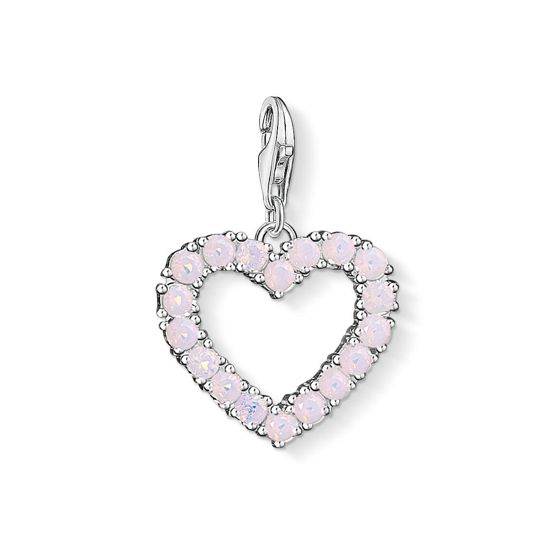 Thomas Sabo Charm Club 1573-699-9 Heart with Hot Pink Stones