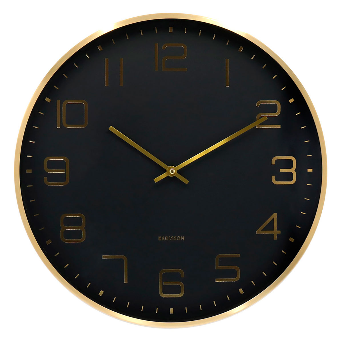 Karlsson seinäkello Elegance Glow black KA5973BK