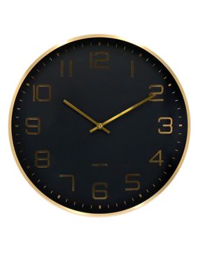 Karlsson seinäkello Elegance Glow black KA5973BK