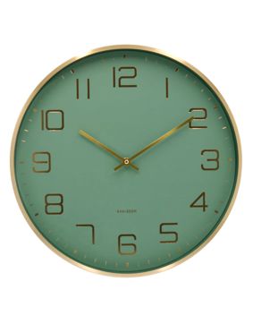 Karlsson seinäkello Elegance Glow jungle green KA5973GR