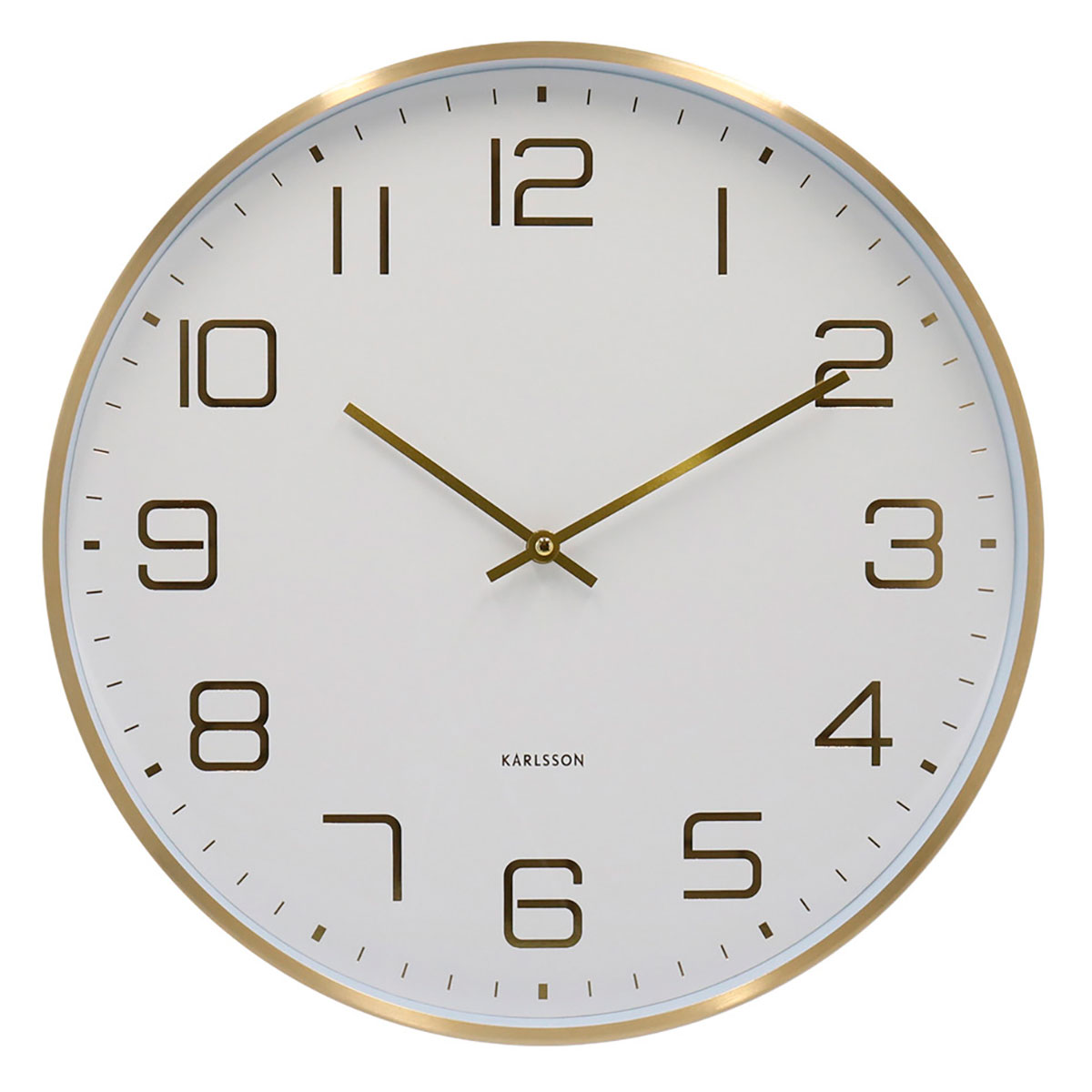 Karlsson seinäkello Elegance Glow white KA5973WH