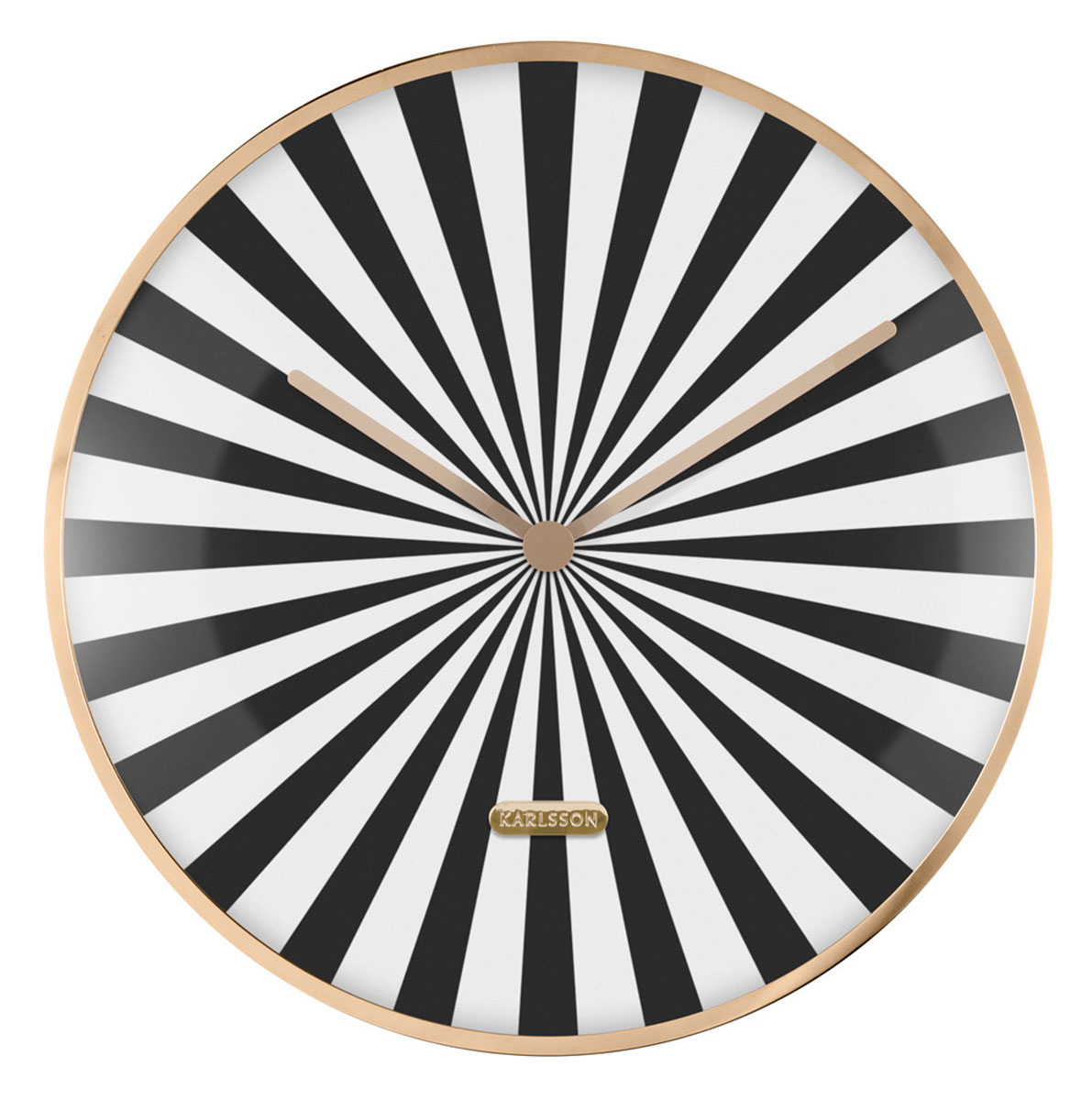 Karlsson seinäkello Candy Swirl Dome black & white KA6007BK