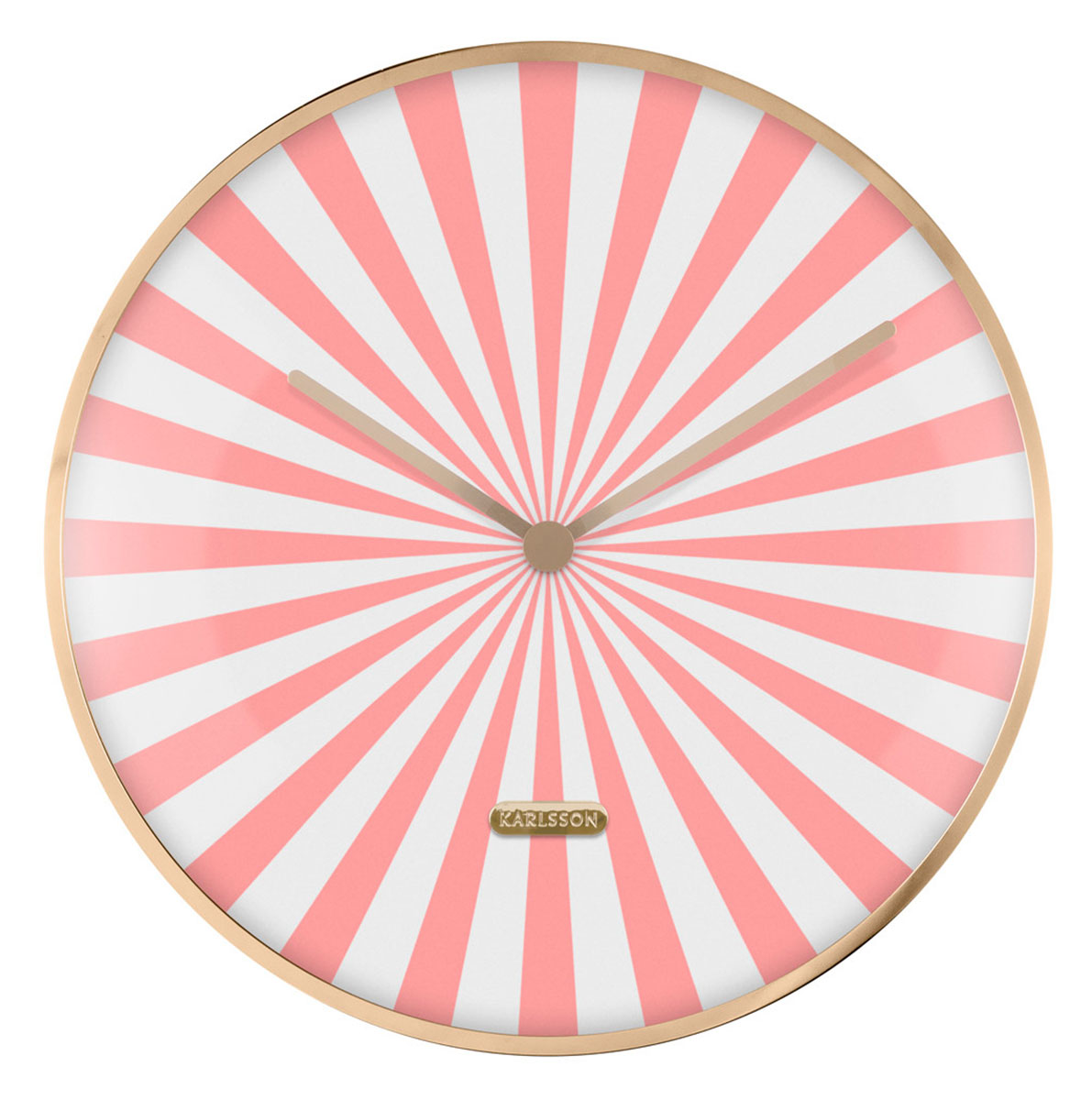Karlsson seinäkello Candy Swirl Dome flamingo pink & white KA6007PI