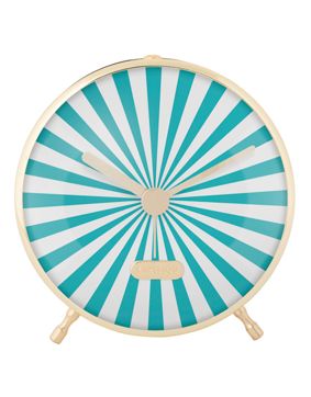 Karlsson herätyskello Candy Swirl turquoise blue & white KA6008BL