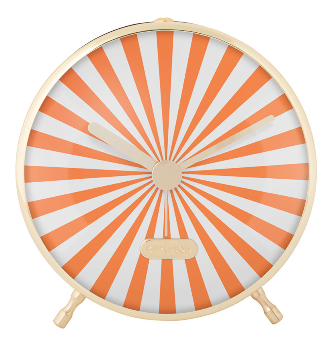 Karlsson herätyskello Candy Swirl bright orange & white KA6008OR