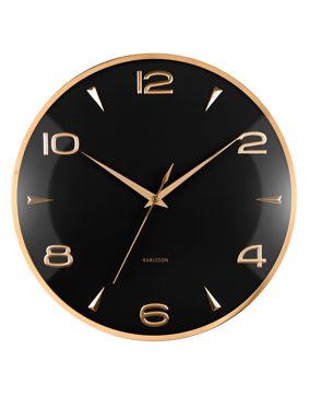 Karlsson seinäkello Sienna Glow black KA6017BK