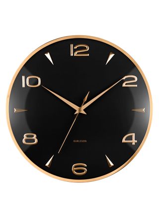 Karlsson seinäkello Sienna Glow black KA6017BK