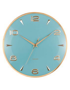 Karlsson seinäkello Sienna Glow misty blue KA6017BL