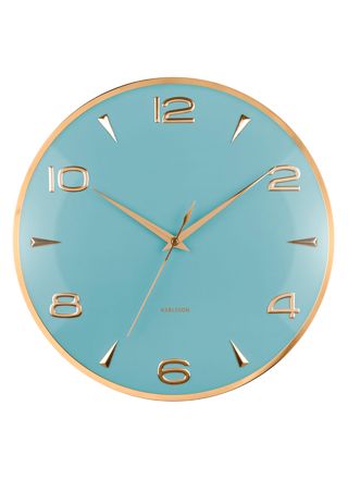 Karlsson seinäkello Sienna Glow misty blue KA6017BL