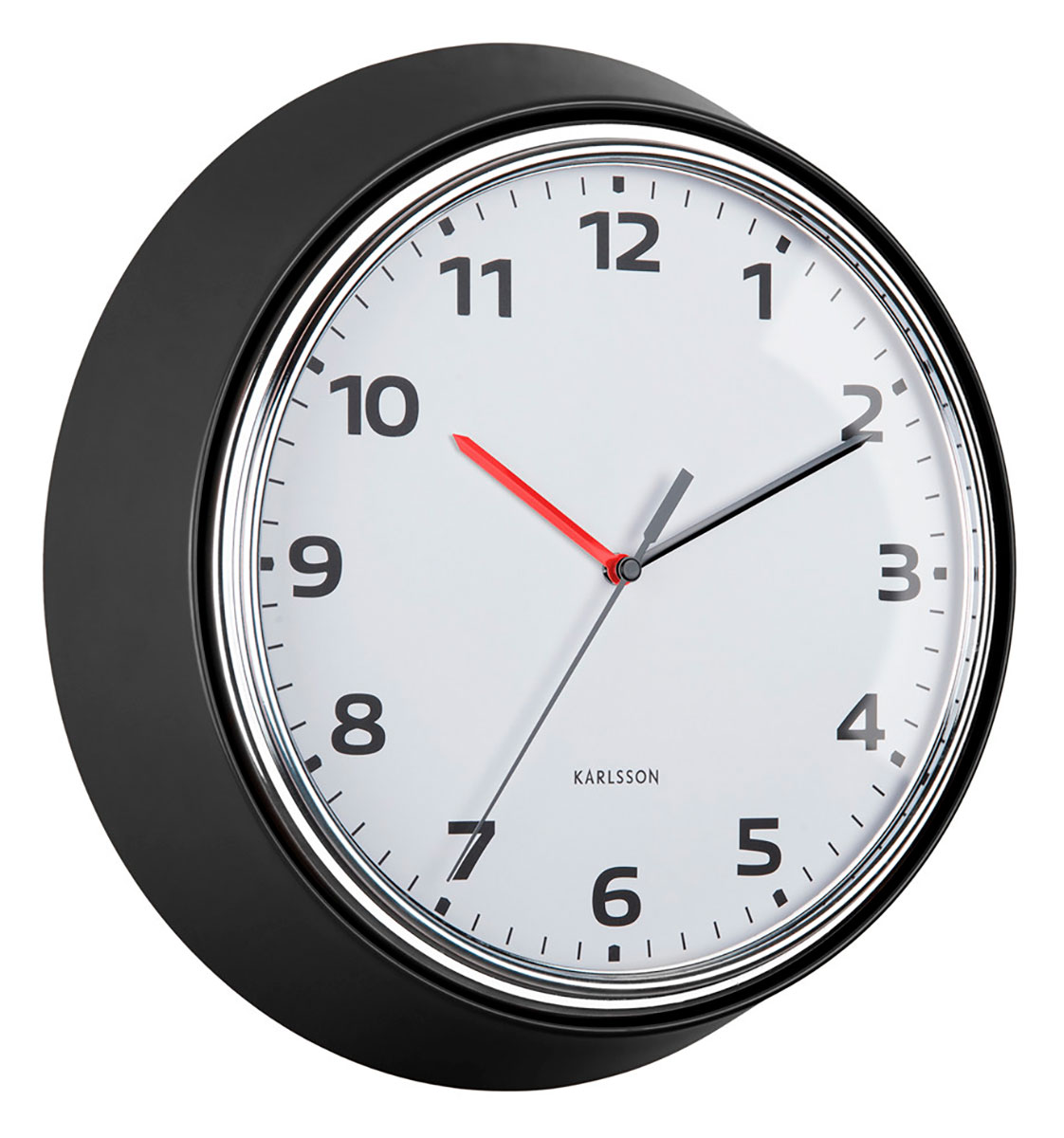 Karlsson seinäkello Modern Retro black KA6006BK