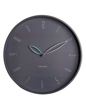 Karlsson seinäkello Petals dark grey KA6012GY