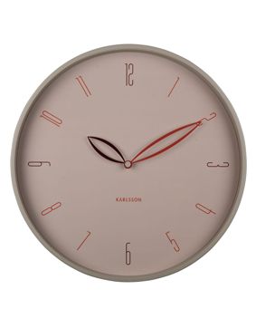 Karlsson seinäkello Petals warm grey KA6012WG