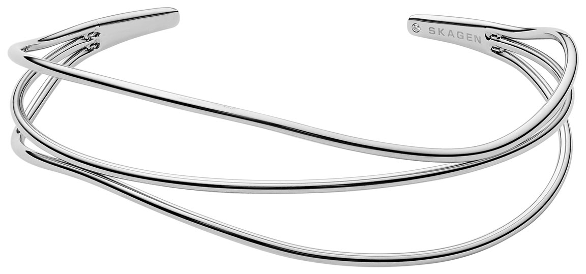 Skagen rannekoru Kariana Silver-Tone Wire Bracelet SKJ1124040