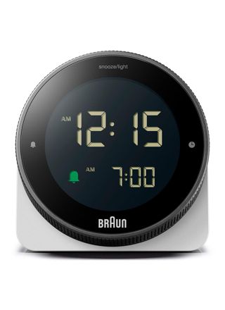 Braun digitaalinen kosketusnäytöllinen herätyskello valkoinen BC24W