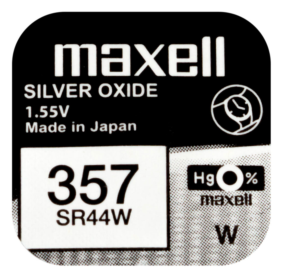 Maxell SR44W hopeaoksidiparisto 357