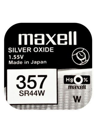 Maxell SR44W hopeaoksidiparisto 357