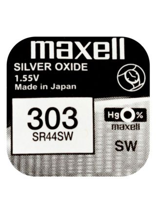 Maxell SR44SW hopeaoksidiparisto 303