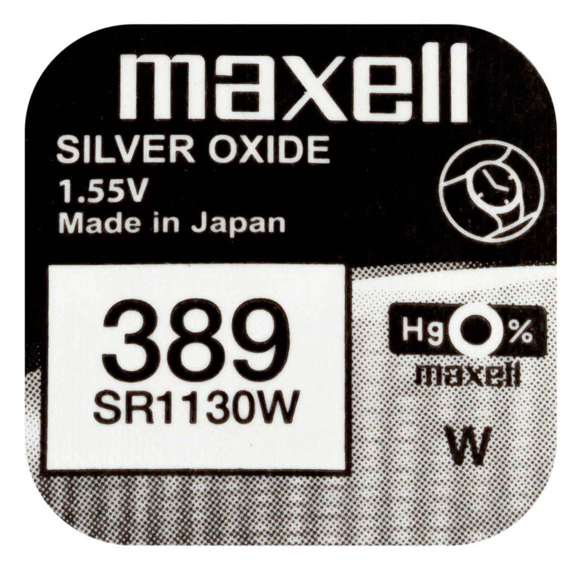 Maxell SR1130W hopeaoksidiparisto 389