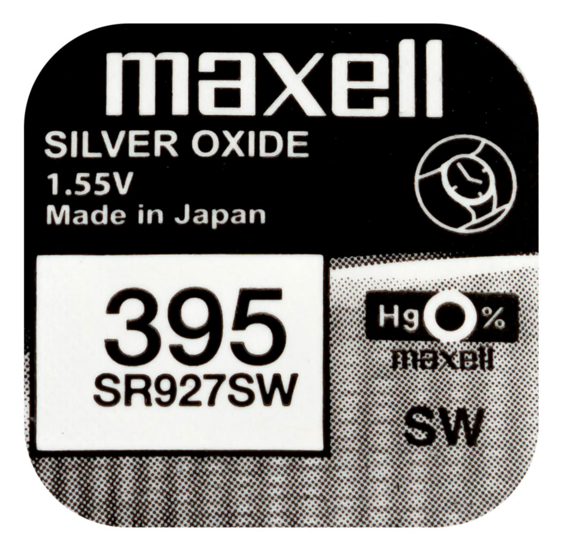 Maxell SR927SW hopeaoksidiparisto 395