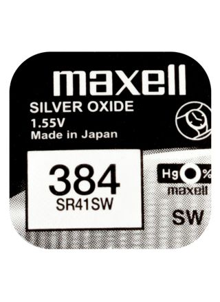 Maxell SR41SW hopeaoksidiparisto 384