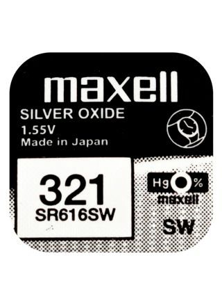 Maxell SR616SW hopeaoksidiparisto 321