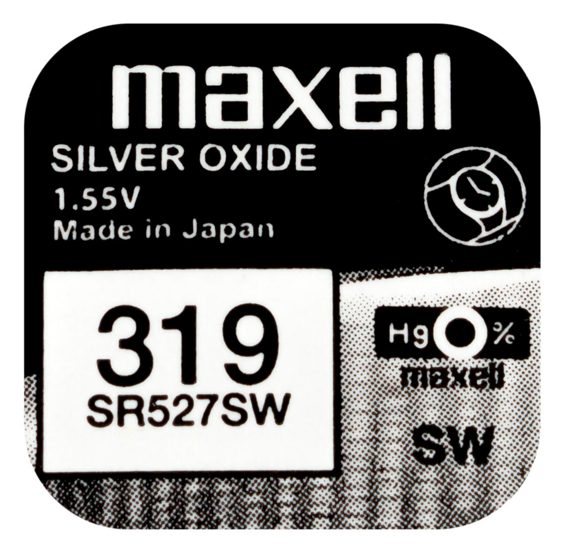 Maxell SR527SW hopeaoksidiparisto 319